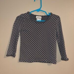 Matilda Jane Hello Lovely Connect The Dots Tee Size 18-24 Months Gray Polka Dots